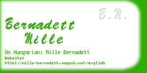 bernadett mille business card